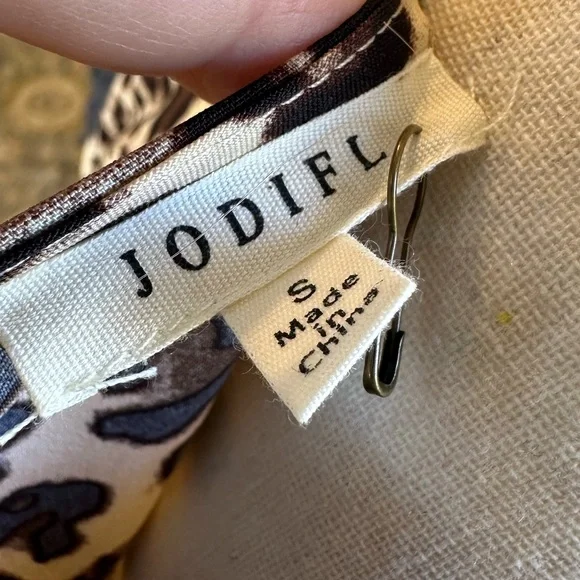 JODIFL gorgeous Bow Midi Dress Leopard Small~NWOT’S - Picture 7 of 12